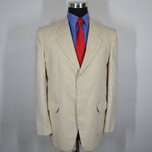 Koutons 40R Sport Coat Blazer Suit Jacket Cream Gr
